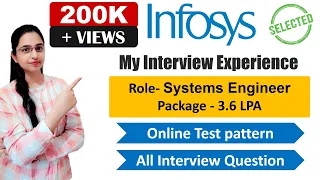 Infosys Interview Experience | Interview Questions | Role- Systems Engineer | SELECTED