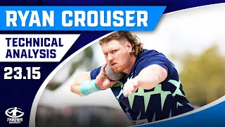 Ryan Crouser BREAKS Diamond League Shot Put Record! | 23.15 Technique Analysis