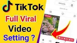 Tiktok foryou trick 2022 |Tiktok video viral trick |Tiktok foryou setting | Full video viral Setting