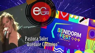 Pastora Soler "Quédate Conmigo"", detrás de las cámaras en el Benidorm Fest 2022 FINAL