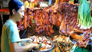 Foreigner Area! Delicious Meat at Psar Kandal - Crispy Pork Belly, Braised Pork, Duck & Chicken
