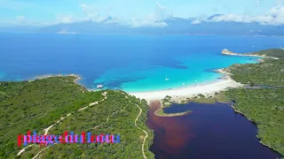 Plages de Saleccia et du Lotu- 4K- la Corse vue du ciel-les richesses du patrimoine naturel Corse