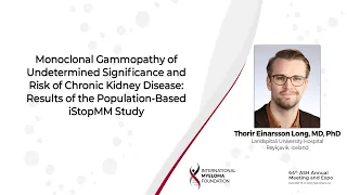 MGUS and Risk of Chronic Kidney Disease: Results of the Population-Based iStopMM Study