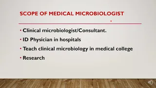 Scope of medical microbiology