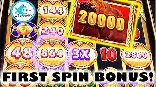 FIRST SPIN BONUS ON CASH FORTUNE DELUXE RESPIN! 🐉 MASSIVE WIN ON BUFFALO LINK SLOT LANDED A BIG 'UN