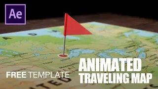 Animated Map Path | After Effects free template download