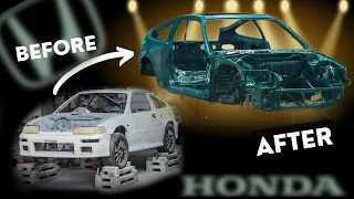 Restoration & Repaint Honda CRX in 10 minutes