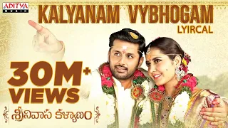 Kalyanam Vybhogam Lyrical | Srinivasa Kalyanam Songs | Nithiin, Raashi Khanna