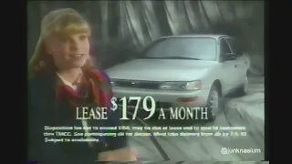 "My FORD was Found On Road Dead, So I Bought A 1993 Toyota Corolla" Commercial (90's Toyota)