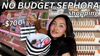 I BOUGHT MY ENTIRE SEPHORA WISHLIST *$700 haul*  NO BUDGET + come makeup shopping with me