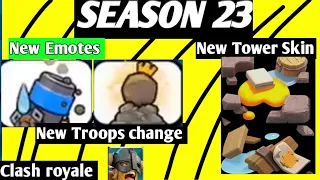 Clash royale season 23 leaks | New Emotes & tower skin| clash royale |Rawgaming |