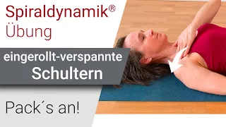 Spiraldynamik® Übung: eingerollt verspannte Schultern