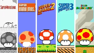 Mega Mushrooms in some Classic 2D Mario Games