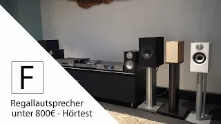 Regal Lautsprecher unter 800€ — KEF Q350, Magnat Humidor, Monitor Audio Silver 50, B&W 607 Hörtest