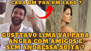 Gusttavo Lima e os parças famosos em Angra dos Reis e Andressa Suita foi pra Miami