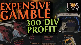 PoE 3.24 - DOUBLE-CORRUPTION DIVINATION CARDS FOR PROFIT // LUCKY GAMBLING SESSION //