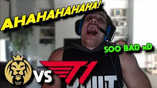 Tyler1 LAUGHS at EU MSI Performance - MAD vs T1