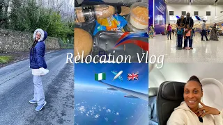 Travel Vlog | Relocating From Nigeria 🇳🇬 to The Uk 🇬🇧 Solo Travel #travelvlog #relocationvlog