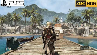 Assassin's Creed IV Black Flag (PS5) perfect parkour sequence [4K-60FPS HDR]