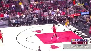 LeBron James full court bounce pass alley oop dunk