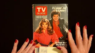 ASMR | Flipping Through an Old TV Guide & Reading (Soft Spoken)