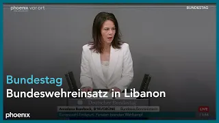 Bundestagsdebatte zum Bundeswehreinsatz in Libanon (UNIFIL) am 07.06.24