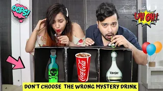 Don't Choose the WRONG Mystery DRINK CHALLENGE !!