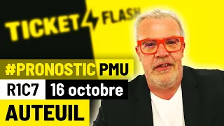 Pronostic PMU course Ticket Flash Turf - Auteuil (R1C7 du 16 octobre 2021)