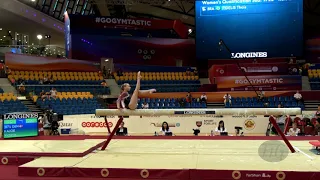 KAJOE Victoria (DEN) - 2018 Artistic Worlds, Doha (QAT) - Qualifications Balance Beam