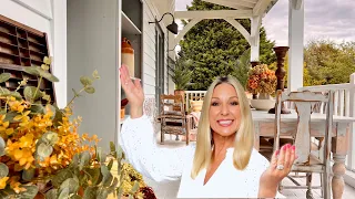 FALL PORCH MAKEOVER ~ Porch Decor ~ Thrifted Decor ~ Fall Porch Decorating Ideas ~ Ep1