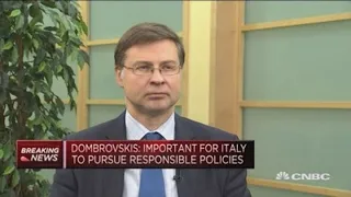EU's Dombrovskis: Italy’s public debt needs to be addressed | Street Signs Europe