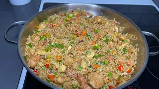 Special Assorted Ghanaian Fried Rice | recipe | Step by Step | Holiday Meal | Lovystouch
