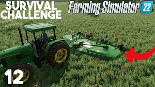 New Mower Arrives!  Plus A Unexpected Purchase | Survival Challenge | Farming Simulator 22 - Ep12