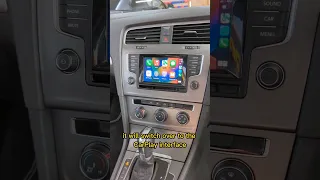 VW Golf Mk7 Wireless Apple CarPlay, Android Auto on the Original Screen #carplay #androidauto #golf7