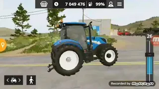 Farmin Simulator 20 Уборка урожая. Трактор New Holland,