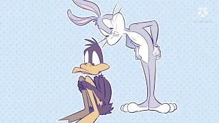 Bugs and daffy tribute on the floor