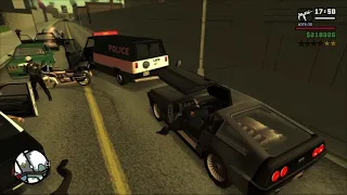 GTA San Andreas - Las Venturas Police Station Massacre + Six Star Escape And Lore Friendly Mods