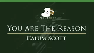 Calum Scott - You Are The Reason - LOWER Key (Piano Karaoke / Sing Along)