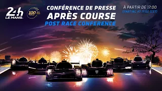 24 HEURES DU MANS 2023 - POST RACE PRESS CONFERENCE