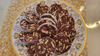 Salam de biscuiți delicios vegan de la Mirela