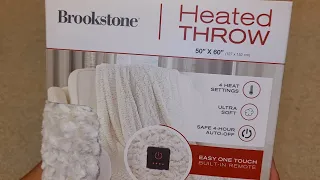 Costco Sale Item Review Brookstone Heated Throw Blanket *Internal Wires Barely Noticeable In Use*