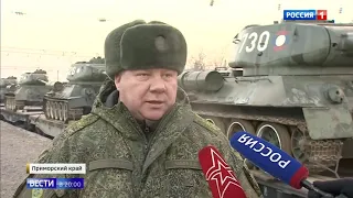 Танки Т-34 приехали из Лаоса