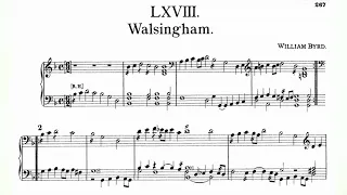 William Byrd - Walsingham Variations FVB 68 (FitzwilliamVirginalBook Vol.1 No.68) audio+sheet music