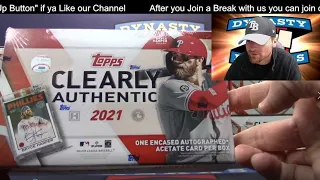 2021 Topps Clearly Authentic Baseball Card 20 Box Case Break #1   Sports Cards