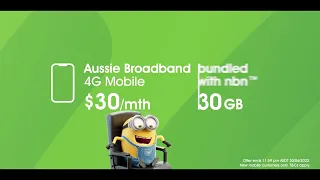 Aussie Broadband June 22 Mobile Minions TV Commercial