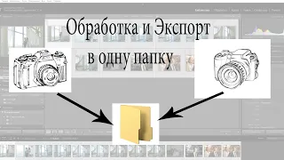 Lightroom обработка и правильный экспорт в одну папку с двух камер.