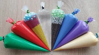 Making Crunchy Slime With Piping Bags #292