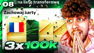 3 PACZKI za 100K! MEGA WZMOCNIENIE SKŁADU!!! FC24 ULTIMATE TEAM [#8]