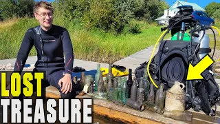 Divers Recover Amazing 100 Year Old Bottles | Diving Ontario Canada