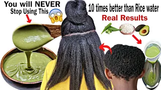 NO JOKE!Overnight Hair Growth Treatment!How I grew my hair extremely FAST using Avocado Rice n Okra